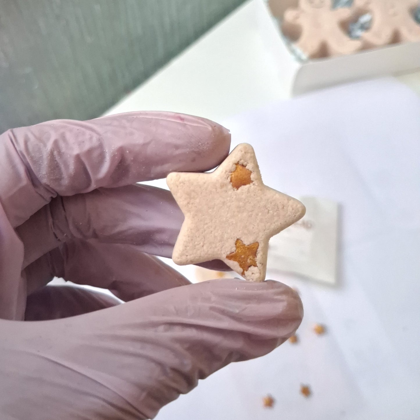 Gingerbread mini Bath bombs. Festive collection