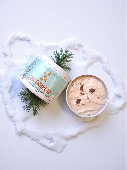 Gingerbread whipped soap. Festive collection