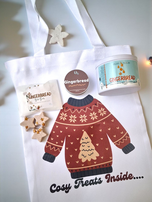 Cosy Festive Selfcare Gift set. Gingerbread