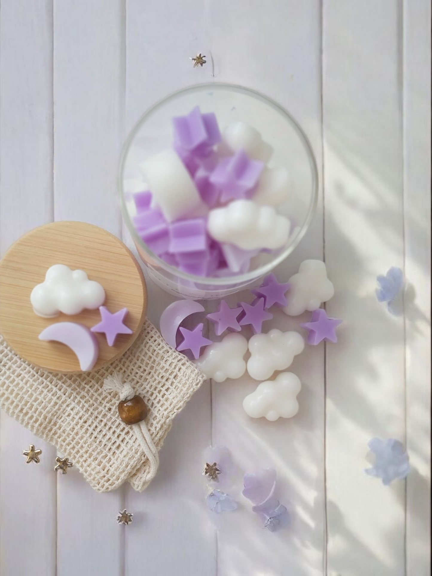 Bedtime Bloom Mini Soaps with Sisal Pouch