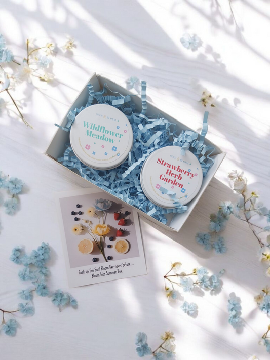 Summer Bloom Whipped soap collection.