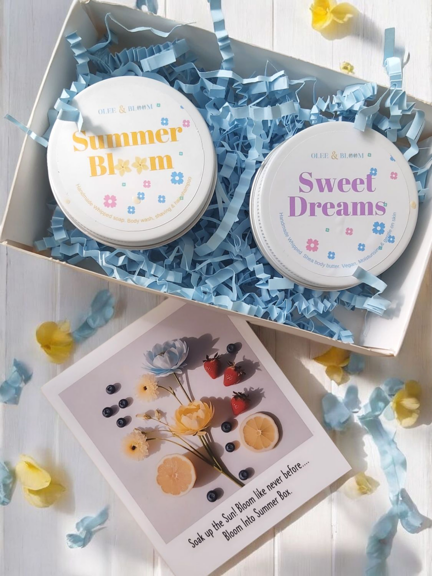 Summer Bloom Whipped soap collection.