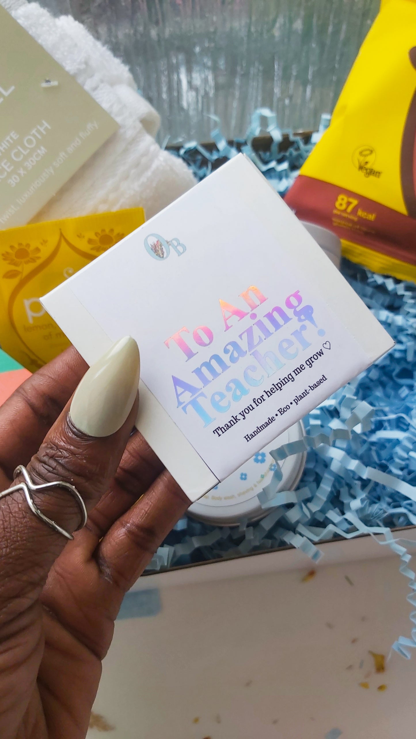 Teacher's little Bloom Box. Thank you Wellness giftset.