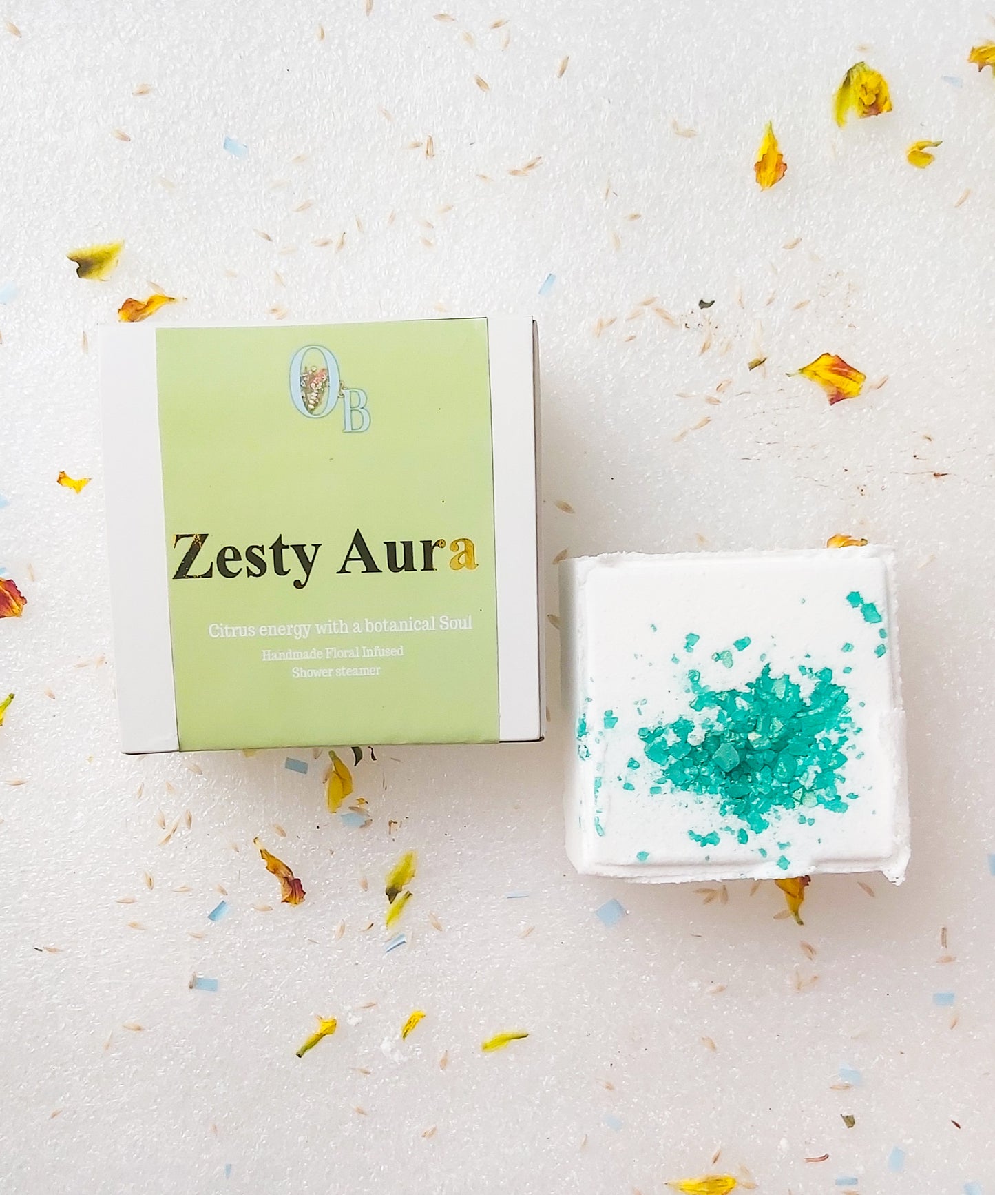 Zesty Aura Botanical Shower Steamers.