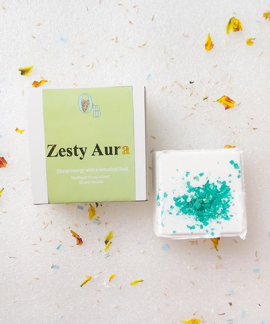 Zesty Aura Botanical Shower Steamers.