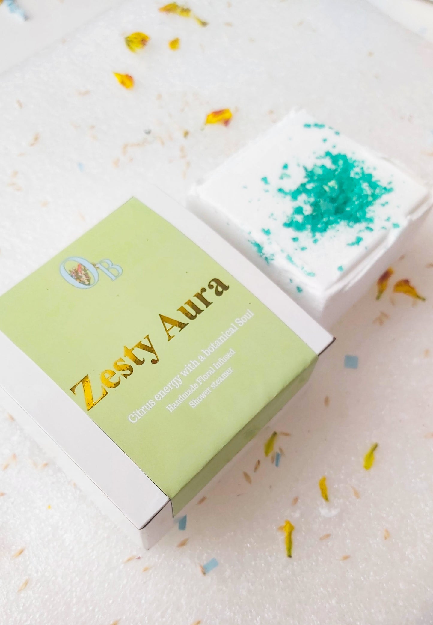 Zesty Aura Botanical Shower Steamers.