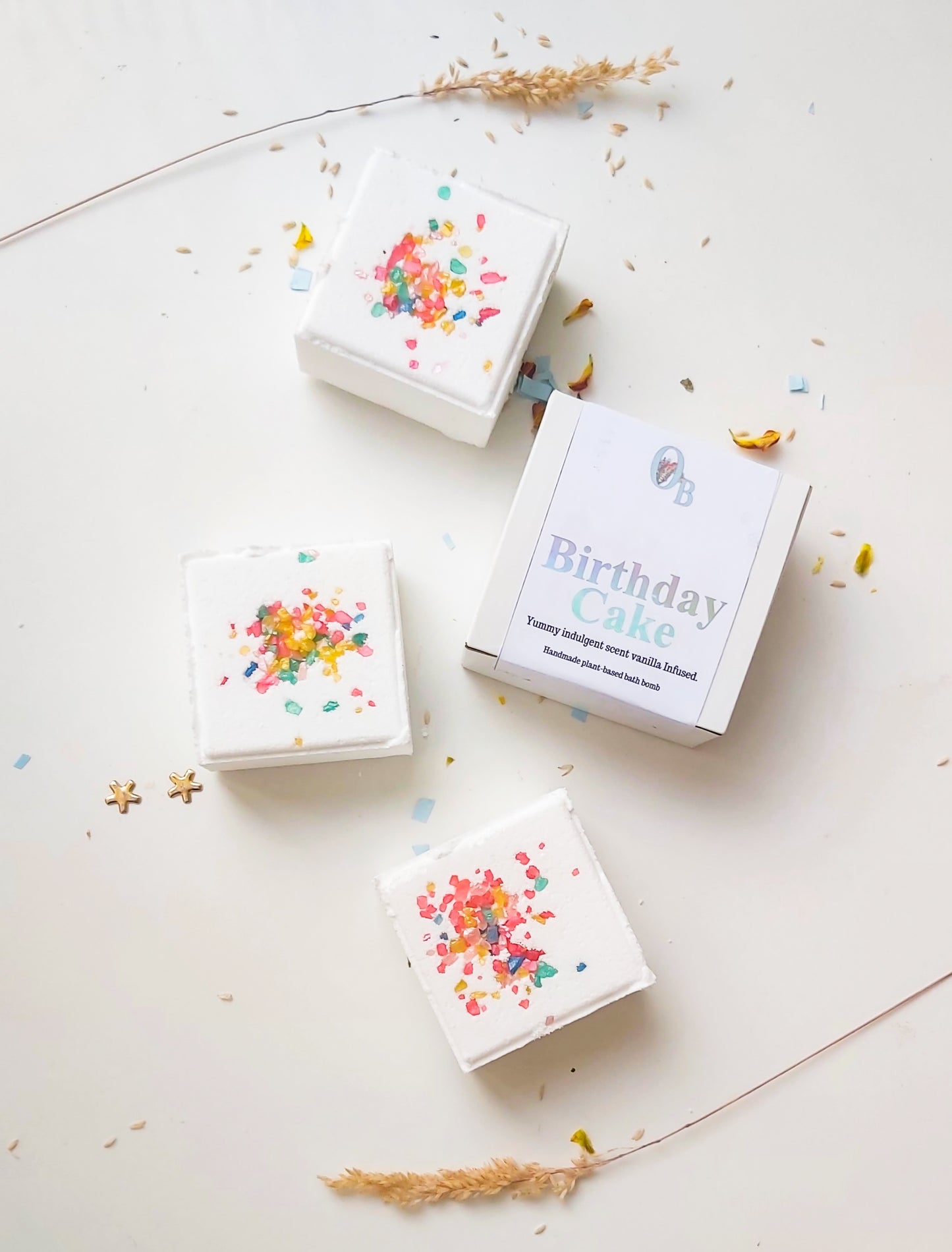 Birthday cake Bath bomb.