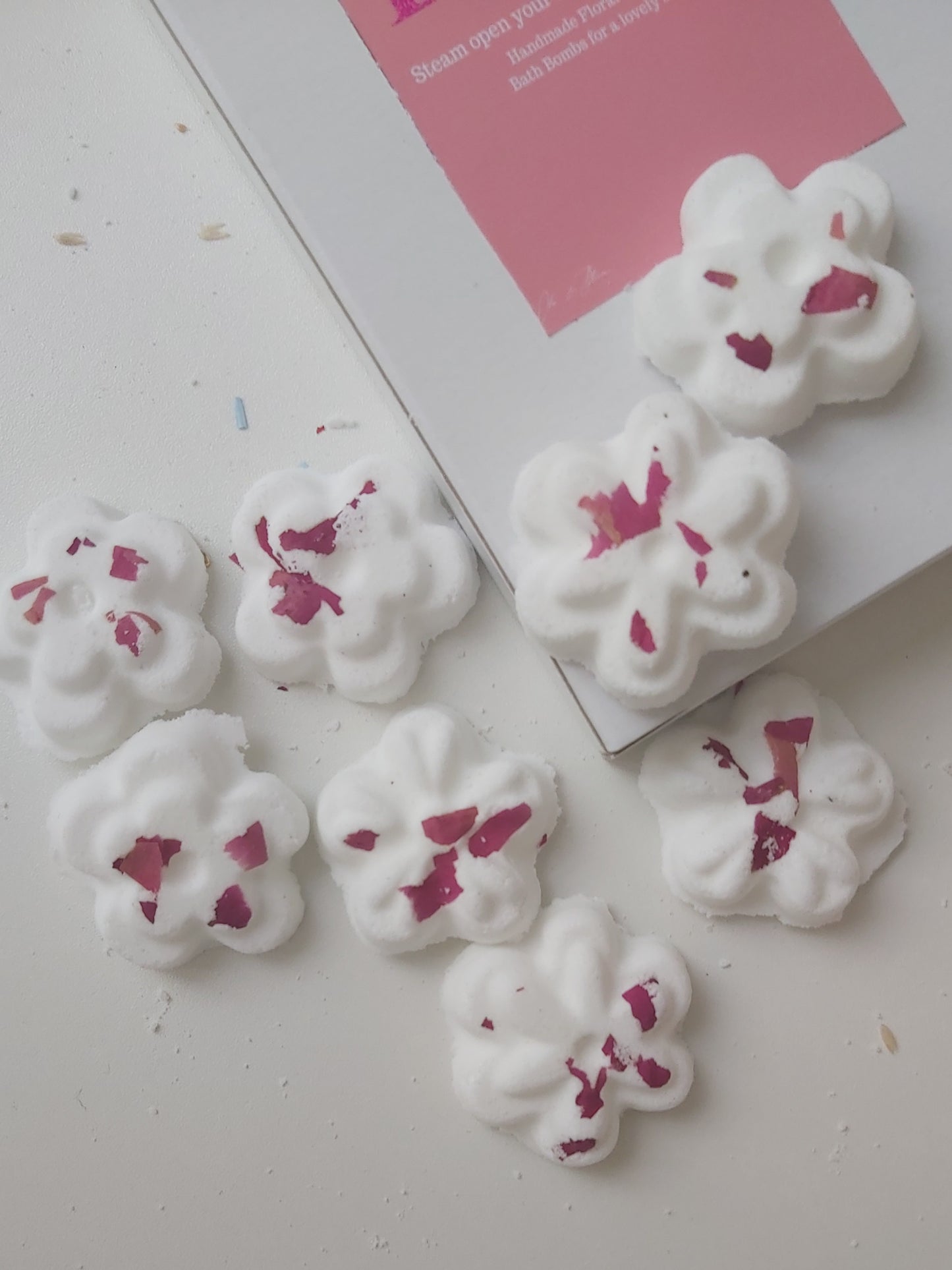 Bloom mini bath bombs.
