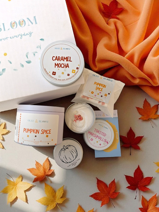 Autumn selfcare Bloom Box. Giftset
