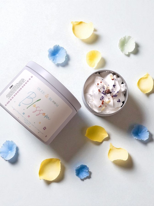 Blossom Whipped soap. Floral blend.