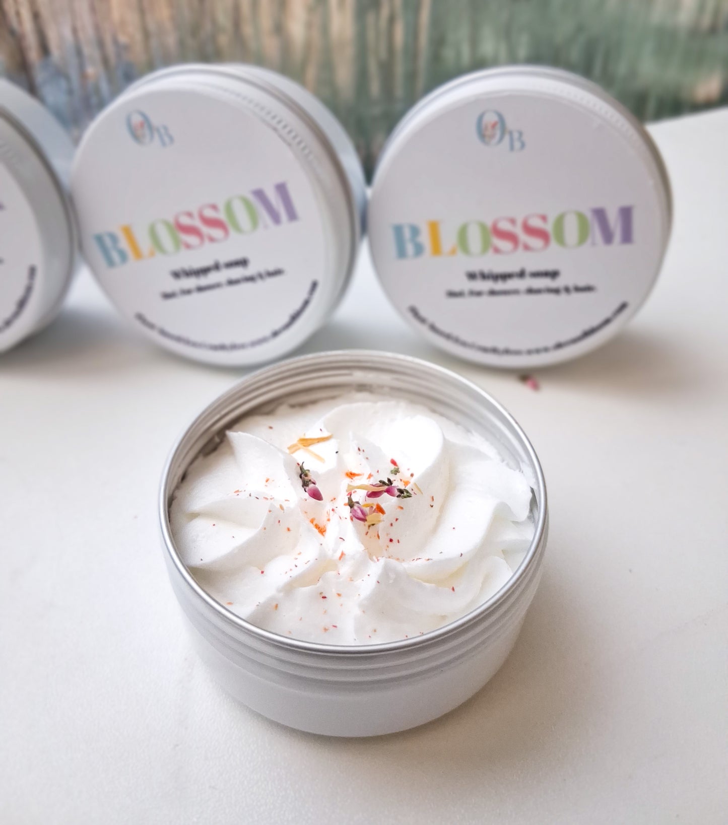 Blossom Whipped soap. Floral blend.