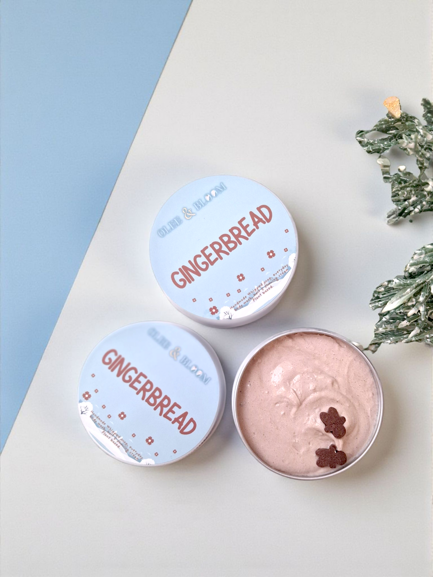 Mini Gingerbread  whipped Soap.