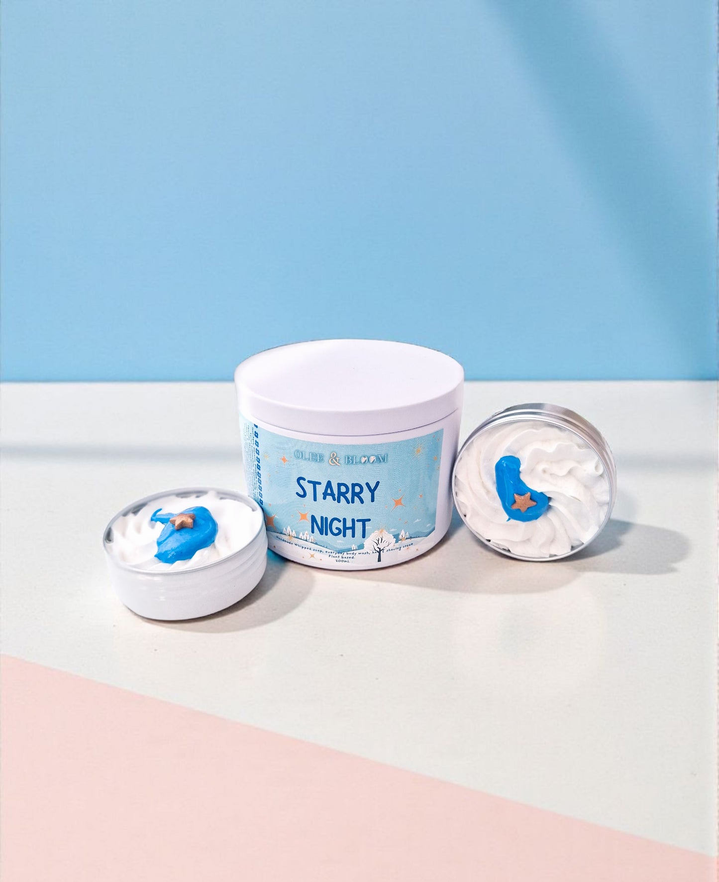 Starry Night Whipped soap. Festive collection