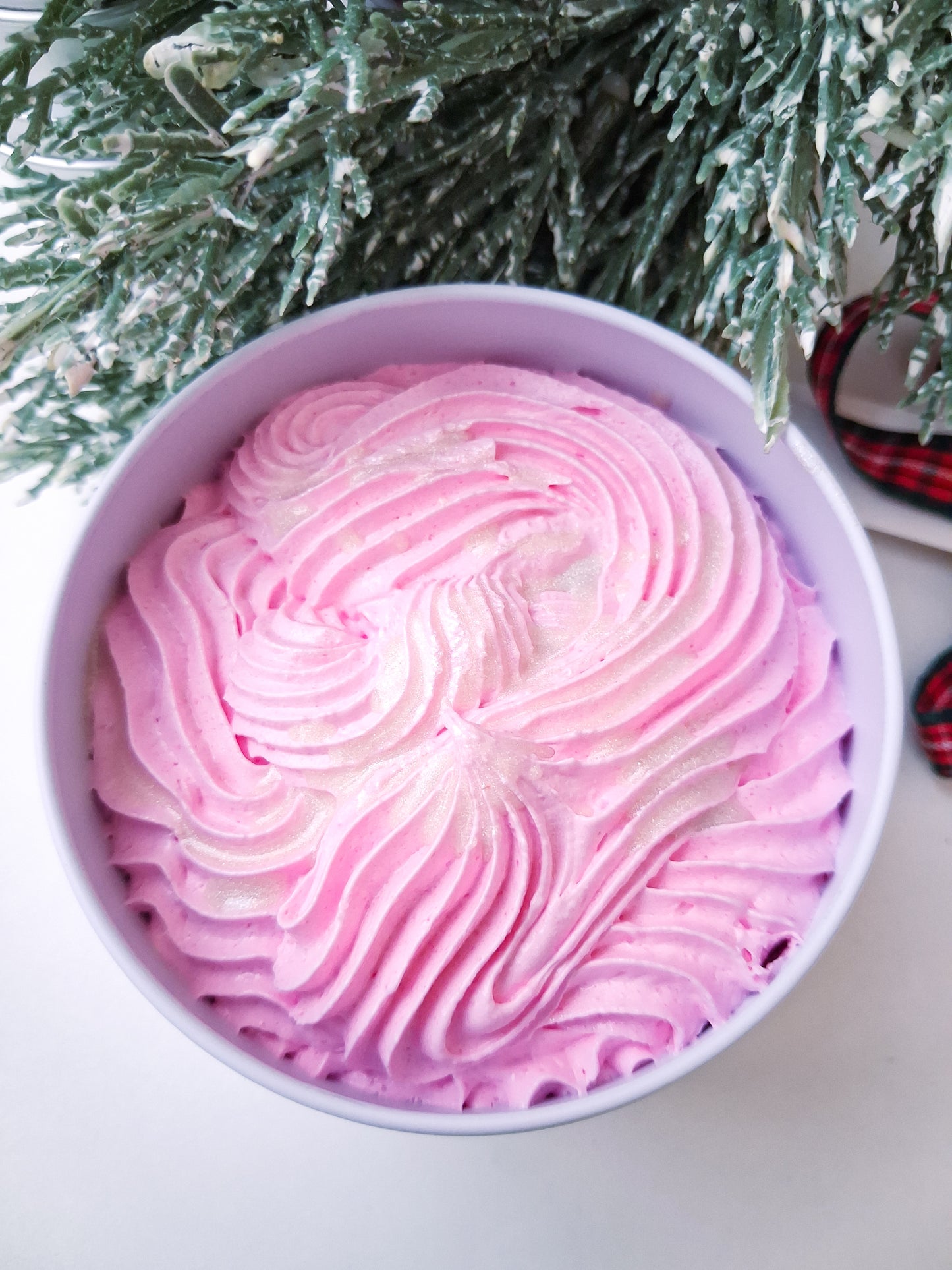 Frosty Rose Whipped soap. Festive collection