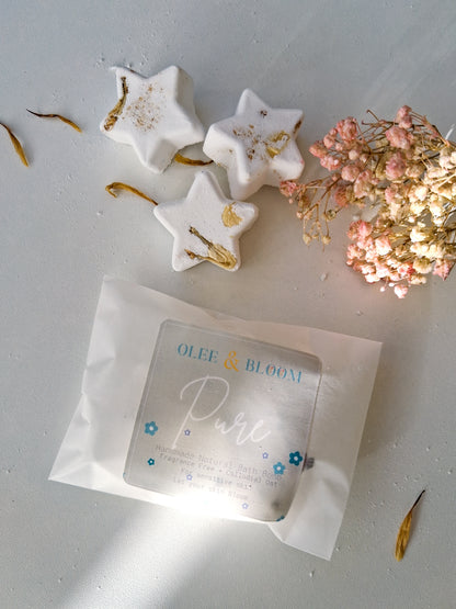 Pure Mini Bath bombs ( Fragrance free)