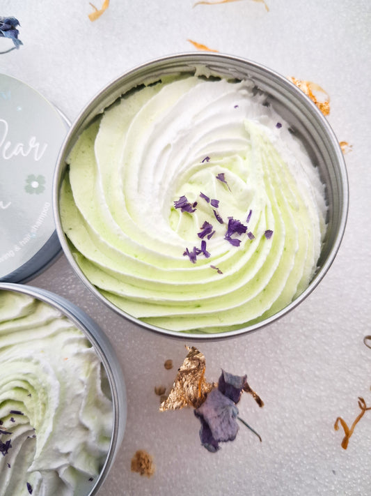 Elder Pear Bloom Whipped soap.