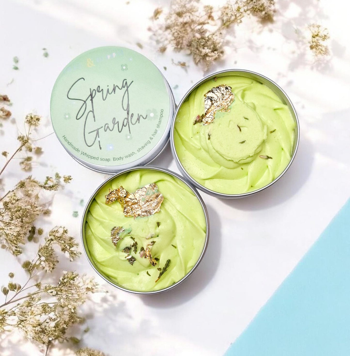 Spring Garden Whipped soap. ( Aromatherapy)