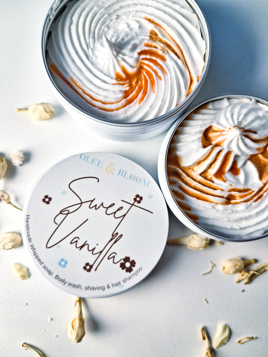 Sweet Vanilla Whipped soap.