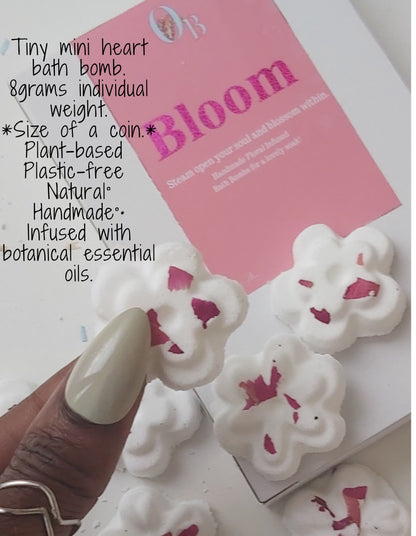 Bloom mini bath bombs.